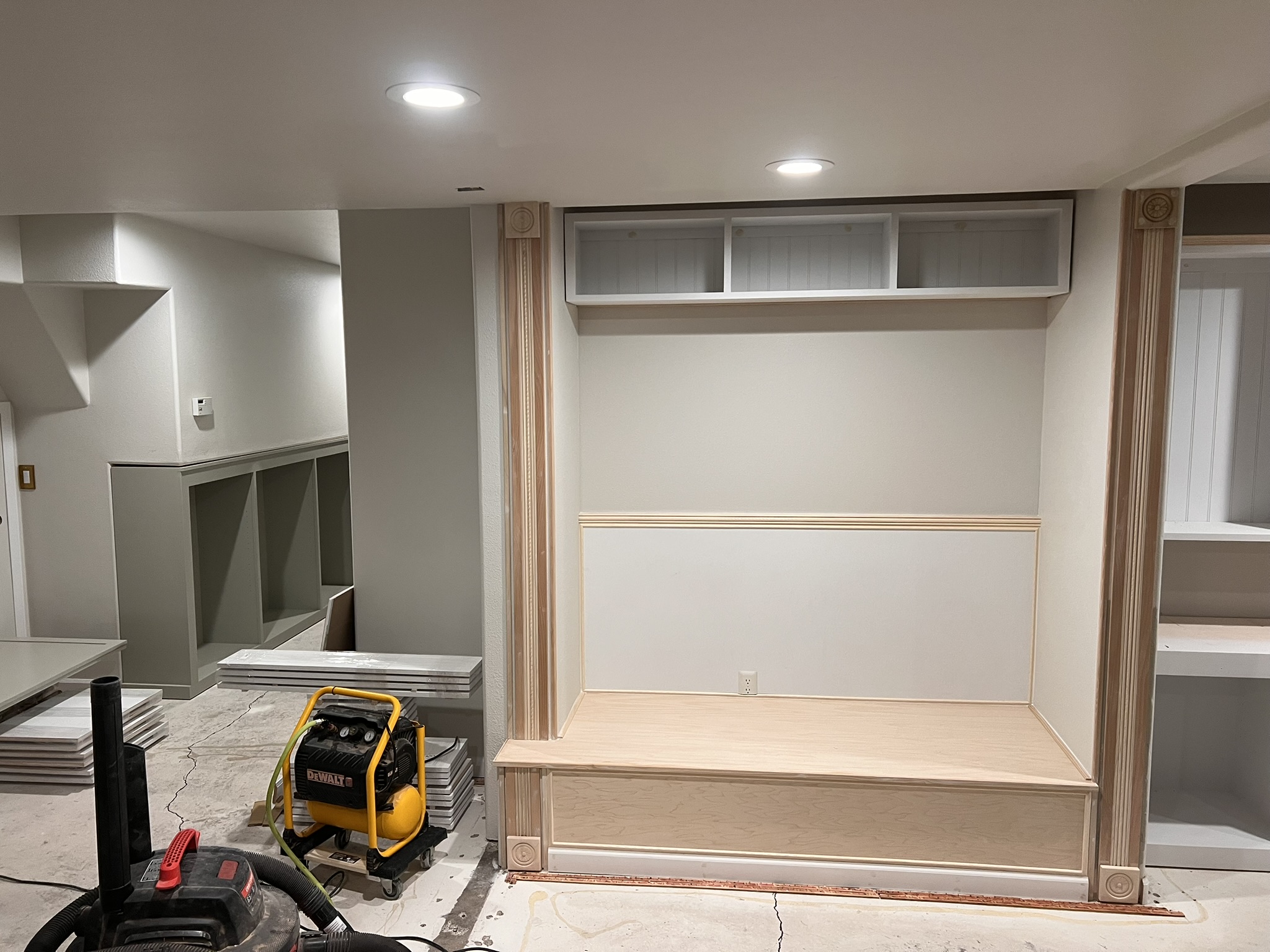 Custom built-in shelving