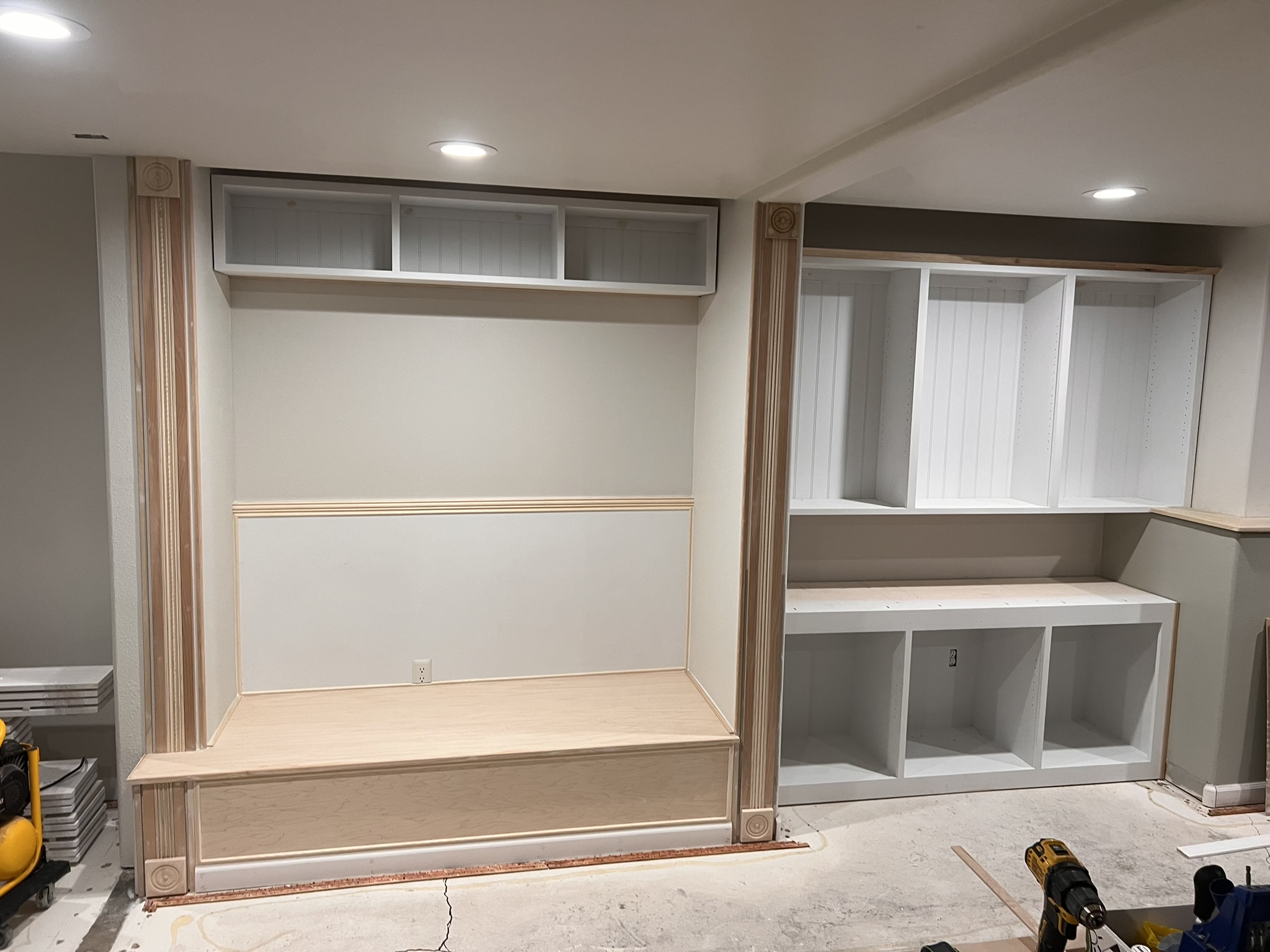 Built-in cabinetry detail